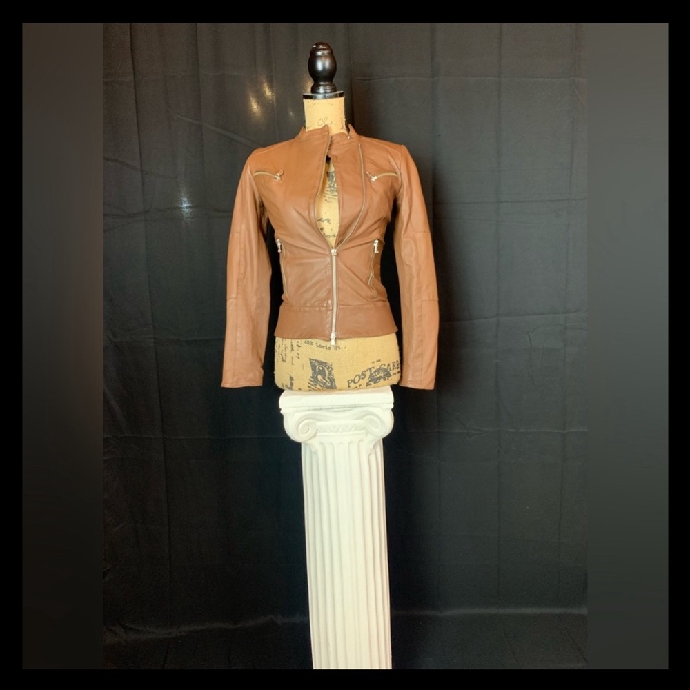 Nice brown leather jacket